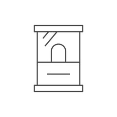 Ticket stall line outline icon