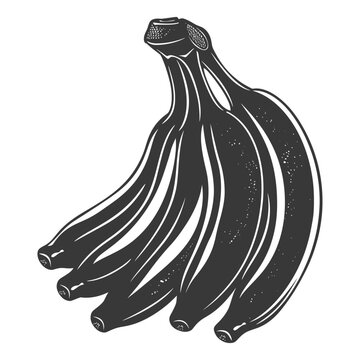 recommend clip art: Silhouette Banana Fruit black color only