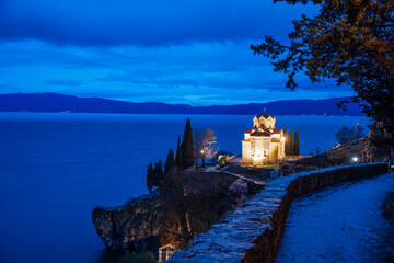 The Church of Saint John at Kaneo, Lake Ohrid, North Macedonia