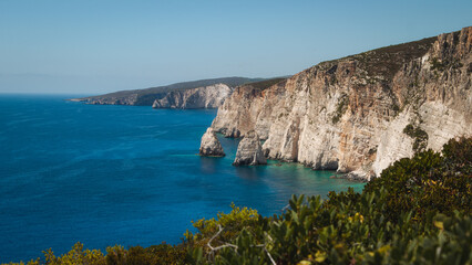 Fototapeta na wymiar View of the coast of Zakynthos