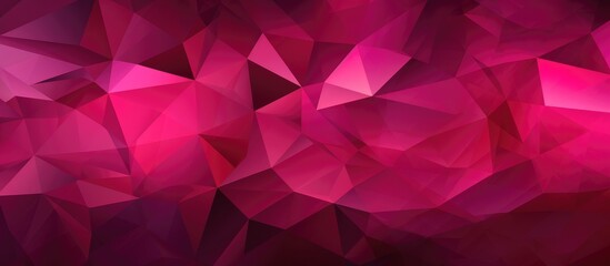 Obraz premium Modern abstract geometric background in dark pink.