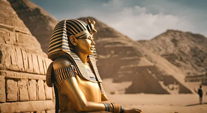 Tutankhamun in Egypt.