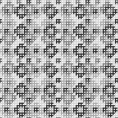 Seamless pattern. Circles ornament. Figures background. Digital paper, web designing, textile print. Geometrical backdrop. Dots motif. Simple shapes wallpaper. Vector.