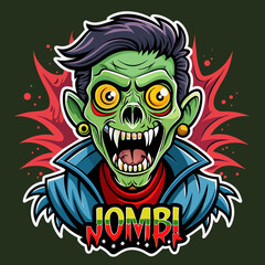 Summon the fear with our spine-chilling Horror Jombi t-shirt sticker