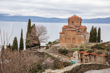The Church of Saint John at Kaneo, Lake Ohrid, North Macedonia - 755890230