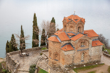 The Church of Saint John at Kaneo, Lake Ohrid, North Macedonia - 755891205