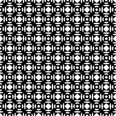 Black and white seamless abstract pattern. Background and backdrop. Grayscale ornamental design.