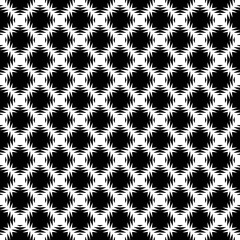 Black and white seamless abstract pattern. Background and backdrop. Grayscale ornamental design.