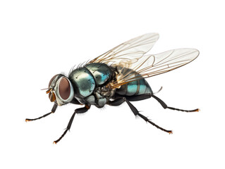 house fly isolated on transparent background, transparency image, removed background