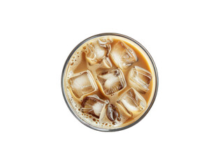 Iced Coffee isolated on transparent background, transparency image, removed background