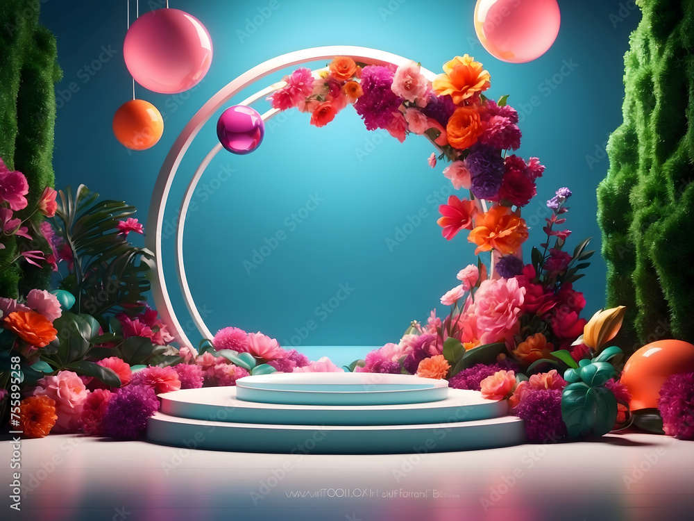 Poster beauty background with an empty space for your product text empty.