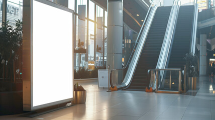 A photo shows an empty digital billboard