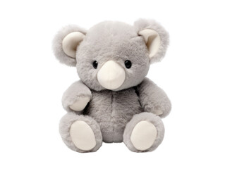 koala stuffed animal isolated on transparent background, transparency image, removed background