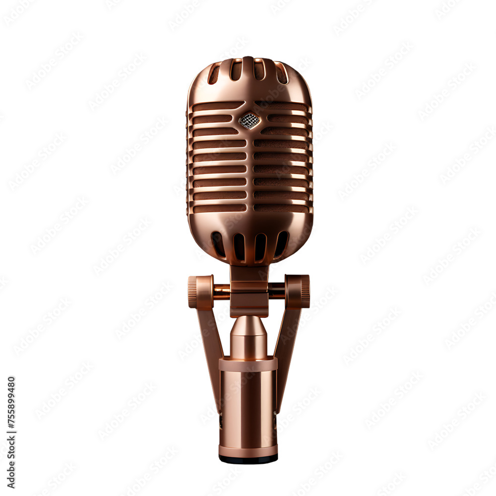 Poster a close-up encounter with the power of media through the lens of a microphone, amplifying voices and