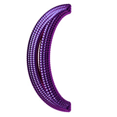 Symbol made of purple spheres