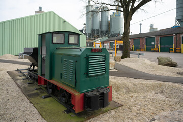 Old Diema locomotive of calcium mine in Winterswijk (The Netherlands)
