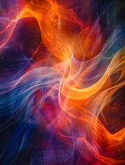 Obraz premium The pulse of a conference captured in pulsating patterns