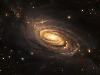 Spiral Galaxy in Deep Space