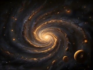 Spiral Galaxy in Space