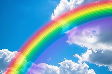 multicolored rainbow,happiness and joy concept