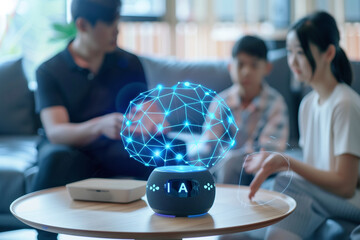 Interactive Family Experience with Smart Holographic Device