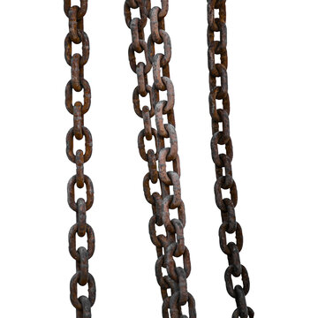 An unique concept of isolated chains on plain background , very suitable to use in mostly project.