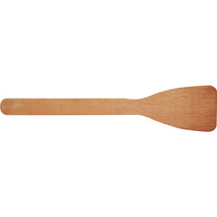 An unique concept of isolated wooden spatula on plain background , very suitable to use in mostly project.