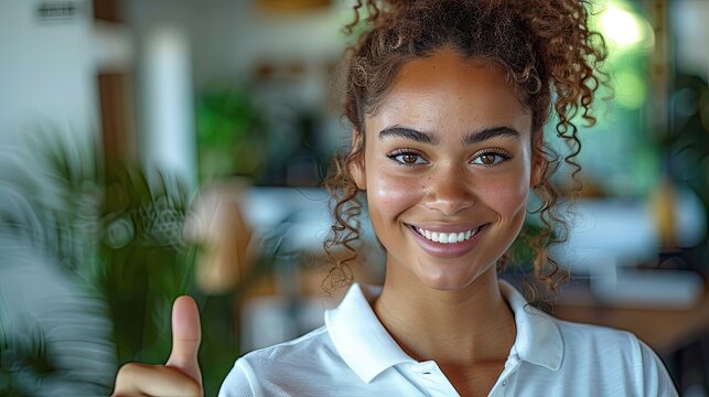 Young brunnet woman portrait.