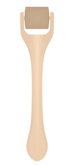 Brown derma skin roller. vector