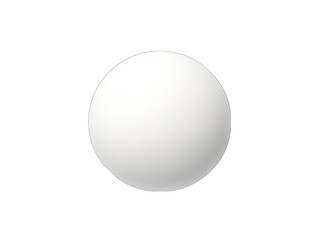 white ball isolated on transparent background, transparency image, removed background