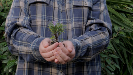Boy planting a new tree, concept Save the Earth, save the world, save planet, ecology concept.photo - 755918464