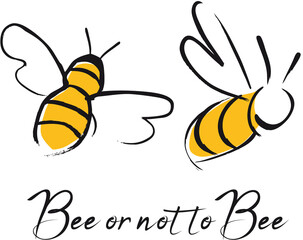 Bee Logo, Illustration, Icon, called Bee or not to Bee
