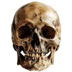 Obraz premium Human Skull Model - A PNG Cutout Isolated in a Transparent Backdrop