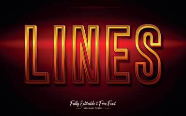 Lines Text Effects Modern Editable
