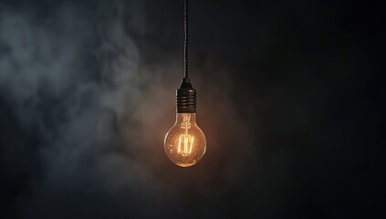 A shining light bulb concept serves as a beacon of innovation, guiding entrepreneurs towards business growth and success - obrazy, fototapety, plakaty