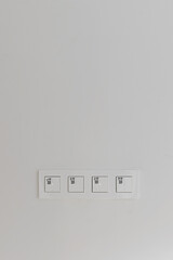 light switches with QR code to manage