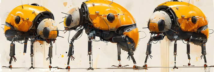 Insect Spy Drones Conceptual Illustration,
Bombardier beetles
