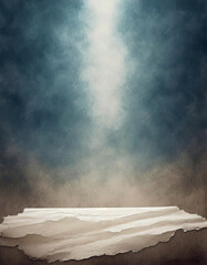 abstract dark background, fog, scrap of old paper - obrazy, fototapety, plakaty