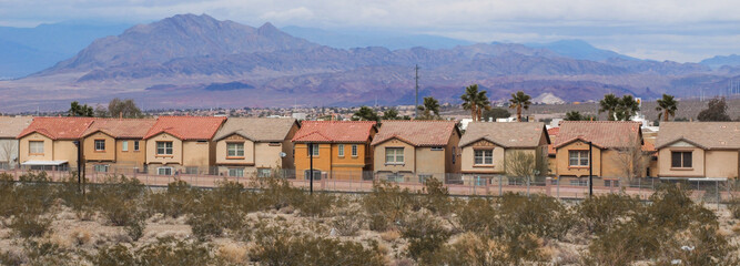 Urban Expansion: 4K Ultra HD Image of New Housing Development in Summerlin, West of Las Vegas