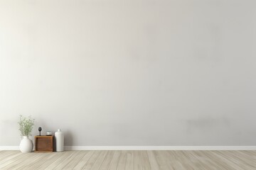 White wall with room for customized mock up content - obrazy, fototapety, plakaty
