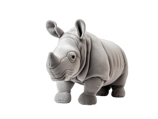 rhino isolated on transparent background, transparency image, removed background