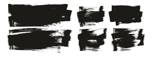 Hand Drawn Flat Sponge Regular Artist Brush Long & Short Background Mix High Detail Abstract Vector Background Mix Set 