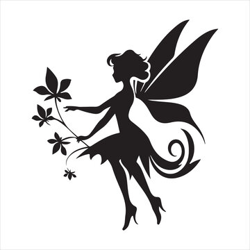 A black silhouette Fairy set
