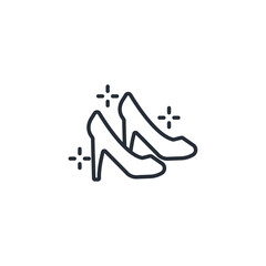 High heels icon. vector.Editable stroke.linear style sign for use web design,logo.Symbol illustration.