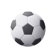 Soccer or football ball. Sport concept. 3d vector icon. Cartoon minimal style.