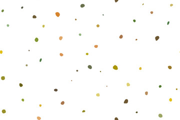 Black Bright Confetti Spray. Abstract Vintage Spot. Vector Spot Splatter. Geometric Ink Dot Splotch. Yellow Polka Dot. Seamless Random Art. Color Party Polka Background. Small Pattern Baby Design.