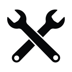 Wrench, spanner vector illustration logo symbol icon