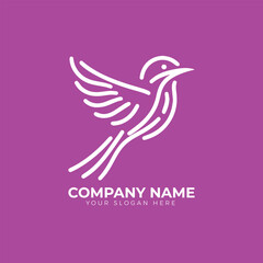 Fototapeta na wymiar Bird logo design vector 