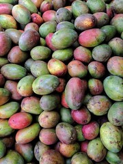 A pile of mangoes in the market