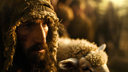 Jesus Christ is a shepherd looking for the lost sheep.